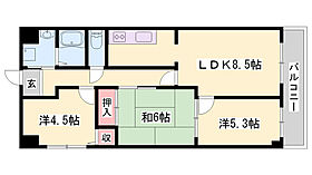 ハピネス見野  ｜ 兵庫県姫路市四郷町見野（賃貸マンション3LDK・3階・65.37㎡） その2