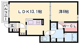 メゾンカルム  ｜ 兵庫県神崎郡福崎町福崎新（賃貸アパート1LDK・1階・45.09㎡） その2