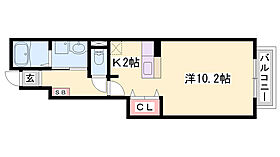 コスモスハイツ  ｜ 兵庫県加古川市野口町二屋（賃貸アパート1K・1階・32.90㎡） その2