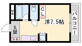 メゾン・フランス  ｜ 兵庫県姫路市御立東5丁目（賃貸アパート1R・1階・22.34㎡） その2