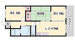ベアーズ土山 2階3LDKの間取り