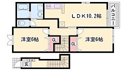 ヴィラ・ポポラーレII 2階/-