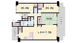 ライフガーデン吾妻壱番館 3LDKの間取図画像