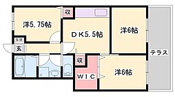 グリーンハイツ稲美野I 1階3DKの間取り