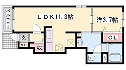 ヴィラ グリチーネI 1階