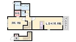 シャーメゾン　ラファール 2階