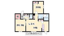 グリーンハイツ 河高 B棟 2階