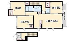 グランドゥール英賀保 2階/-