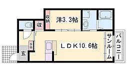 ベル アムールB 1階