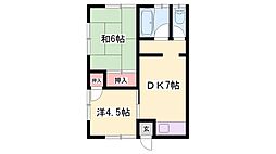 間取図画像 2DK