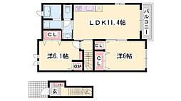 アイリスガーデンＢ 2階