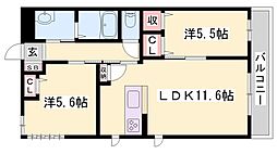 間取図画像 2LDK