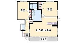 プラウドアヤ 2LDKの間取図画像