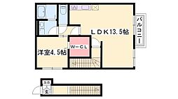 モダンコート東阿保 2階/-