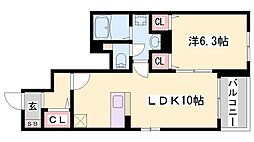 プラージュデラムール 1階/-