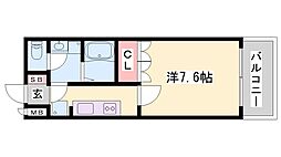 コンソルテ 1Kの間取図画像
