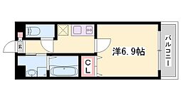 MISTRAL千代田町 1Kの間取図画像