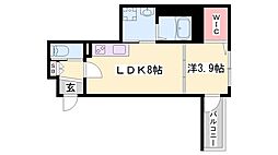 Habitasion京口 1LDKの間取図画像