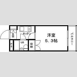 グリーンハイツ南駅前 1Kの間取図画像