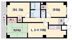 マイシティー303 3LDKの間取図画像