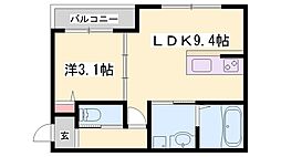 Bonheur英賀保駅前2 1LDKの間取図画像