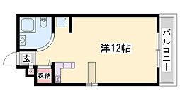 ラ・パルフェ・ド・フォワイエ ワンルームの間取図画像