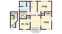 シャンドール生駒 B 2階/-