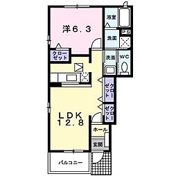 ラッフィナートフィオーレ 1LDKの間取図画像