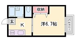 ハイツしらさぎ　B棟 2階/-
