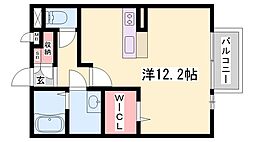ベルクール大塚 ワンルームの間取図画像