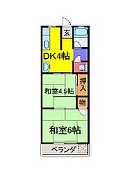 ヒラタコーポ 3階/-