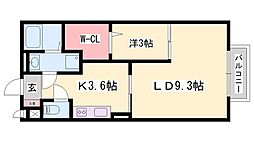 セントラルグレイス 1LDKの間取図画像