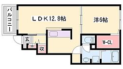 レクシオーレ 1LDKの間取図画像