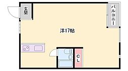 マジックス ワンルームの間取図画像