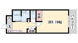 ジュネス宝殿駅前 1Kの間取図画像