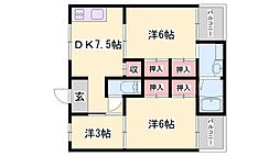 ヴィラナリー夢前 3DKの間取図画像