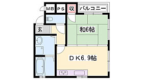 兵庫県姫路市大塩町（賃貸マンション1DK・1階・34.06㎡） その2