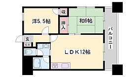 兵庫県姫路市佃町（賃貸マンション2LDK・3階・49.77㎡） その2