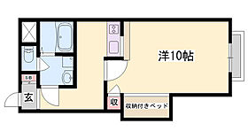 兵庫県姫路市白国1丁目（賃貸アパート1K・2階・32.30㎡） その2