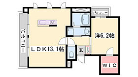 兵庫県姫路市安田4丁目（賃貸マンション1LDK・4階・45.56㎡） その2