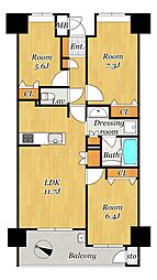 間取図画像 3LDK