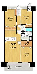 間取図画像 3LDK