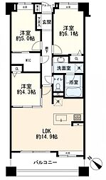間取図画像 3LDK