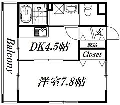 静岡県浜松市中央区志都呂町（賃貸マンション1DK・2階・30.48㎡） その2