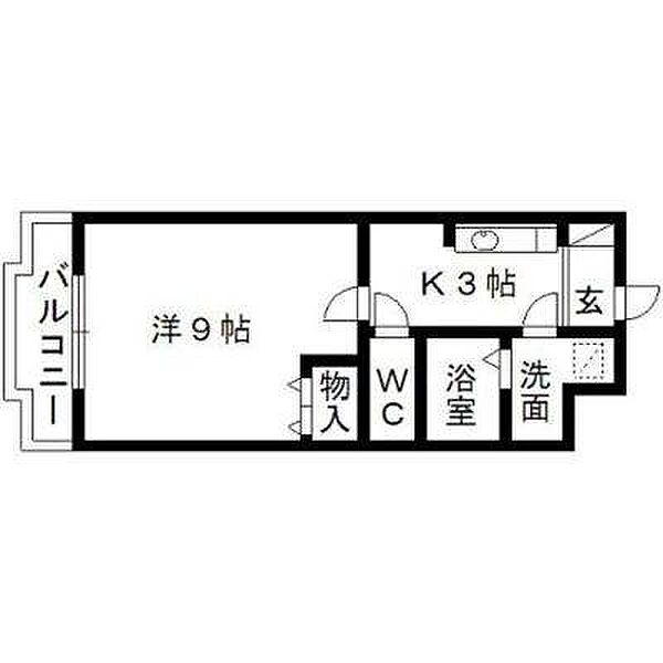 静岡県浜松市中央区和合町(賃貸マンション1K・2階・25.92㎡)の写真 その2