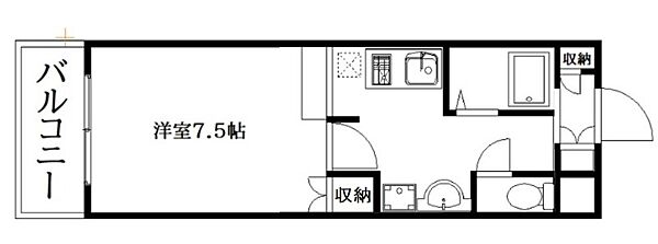 静岡県浜松市中央区佐藤2丁目(賃貸マンション1K・2階・24.60㎡)の写真 その2