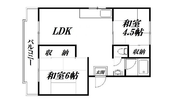 静岡県浜松市中央区佐鳴台4丁目(賃貸マンション2LDK・1階・47.50㎡)の写真 その2