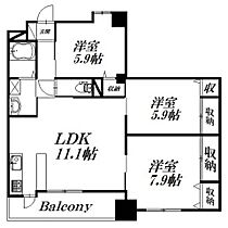 静岡県浜松市中央区中央3丁目（賃貸マンション3LDK・3階・75.82㎡） その2