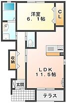 静岡県浜松市中央区天神町（賃貸アパート1LDK・1階・46.20㎡） その2