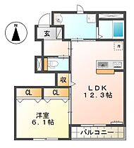 静岡県浜松市中央区若林町（賃貸アパート1LDK・1階・49.16㎡） その2